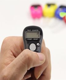 Mini elektronische LCD digitale golfhandheld vingerring telapparaat Digit Stitch Marker rijteller5464177