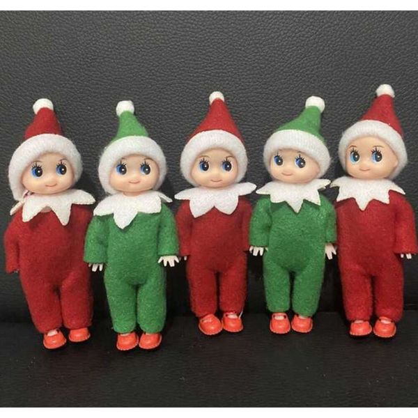 Mini muñecos elfos de peluche, juguete navideño de 2,5 pulgadas/4 pulgadas, muñecos espirituales en el estante, accesorios, decoración, regalos de Pascua