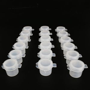 Mini lege acryl gel verf pot container strip 5 ml verf potten - 6 potten met deksels voor klaslokalen schoolkunsten en ambachten
