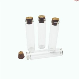 Mini bouteilles en verre vides avec couvercle en bois 18x80mm 13ml petits bocaux flacon 100pcs / lot Livraison gratuite de haute qualité Remqj