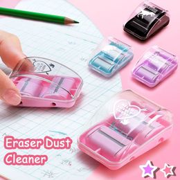 Mini Eraser Crumb Collectors Portable Desktop Cleaner de bureau avec des fournitures de bureau d'école de bureau de bureau manuel de bureau mignonne