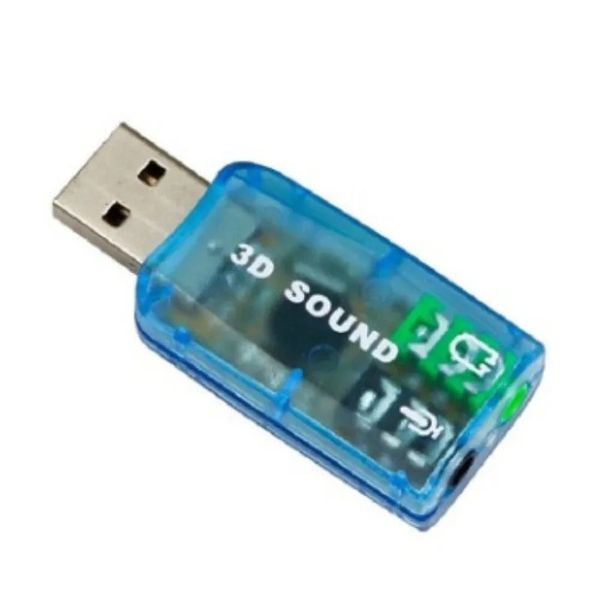 Mini adaptador de tarjeta de sonido USB externo USB a Audio 3D 5.1 canal Sound Professá