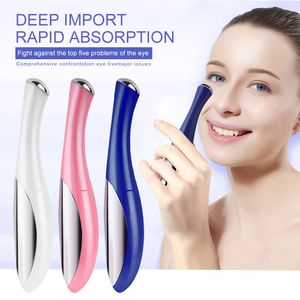 Mini Eye Massage Device Pen Voor eye Beauty Electric Eye Massager Gezichtsbehandelingen Trillingen Dunne Face Magic Stick Anti Bag Pouch Rimpel