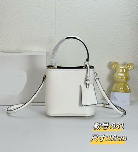 Mini sac à bandoulière classique, fourre-tout en cuir, sac seau de marque de mode, sac fourre-tout quotidien 981