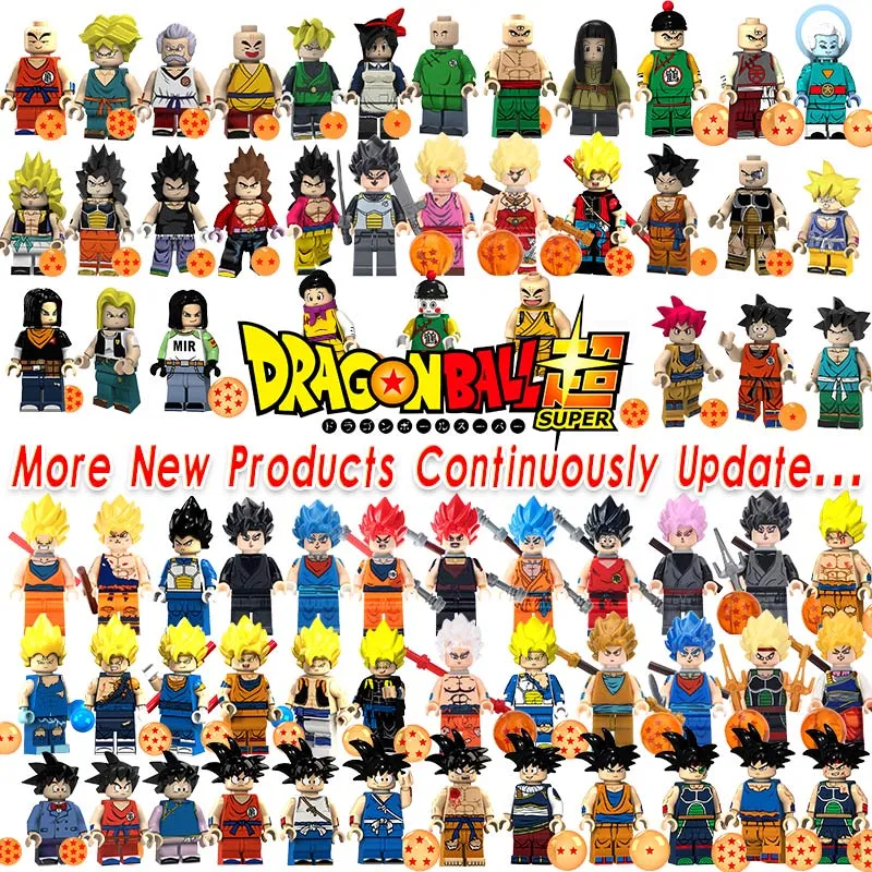 Mini Figurines Dragon Ball Z Minifigs Son Gohan Goku Vegeta Maître