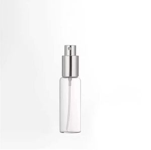 Mini Fine Mist Clear 5ML 1 / 6OZ Verstuiver Glasfles Spray Hervulbare Geur Parfum Lege Geurfles W / Aluminium Spuitgoud Goud / Zilver