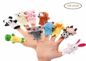 Mini doigt bébé en peluche marionnettes à doigt accessoires parlant 10 groupe d'animaux en peluche jouets cadeaux Frozen8554242