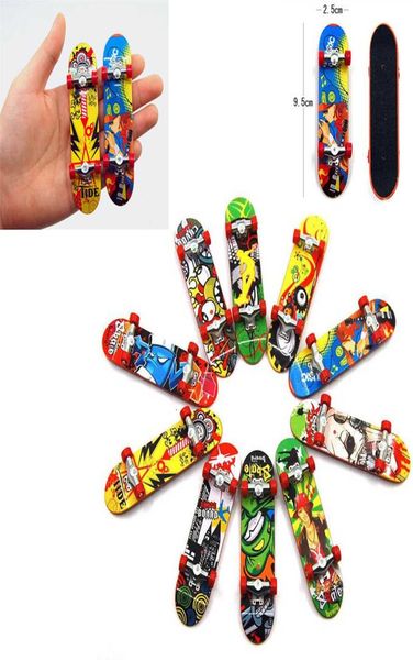 Mini tableros de dedo skate skate estampado estampado profesional de plástico patineta patineta para patineta para niños juguete para niños regalo1249084