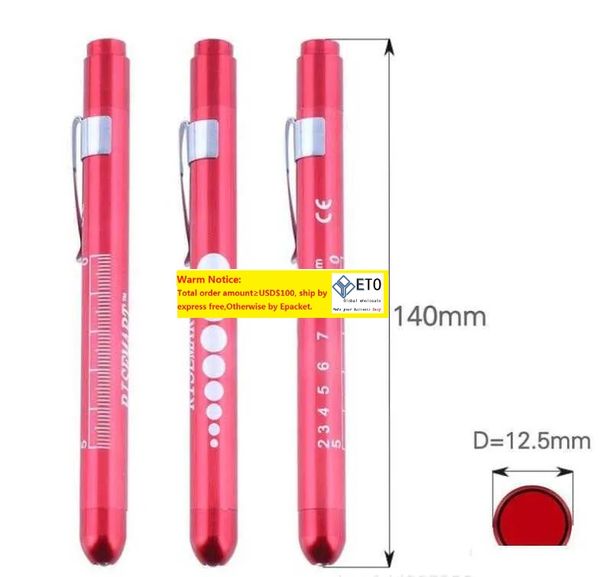 Mini lampes de poche en torche LED LED POCHEULIE ARRÉPRÉPORT DOCTEUR MÉDICAL MÉDICAL Emergencure Lampe de poche réutilisable Nurse portable Pen ZZ