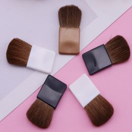 Mini Flat Blush Brush Eye Shadow Brush Nail Borstels Professionele Cosmetische Make-up Borstel 3 Kleuren