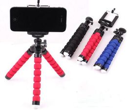 Mini soporte flexible para teléfono con cámara Soporte para trípode de pulpo flexible Soporte para soporte Monopod para iphone 6 7 8 plus smartphone9275123