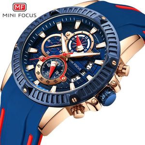 MINI FOCUS Montres Hommes Top Marque De Luxe Mode Sport Montre Hommes Étanche Quartz Relogio Masculino Bracelet En Silicone Reloj Hombre C297G