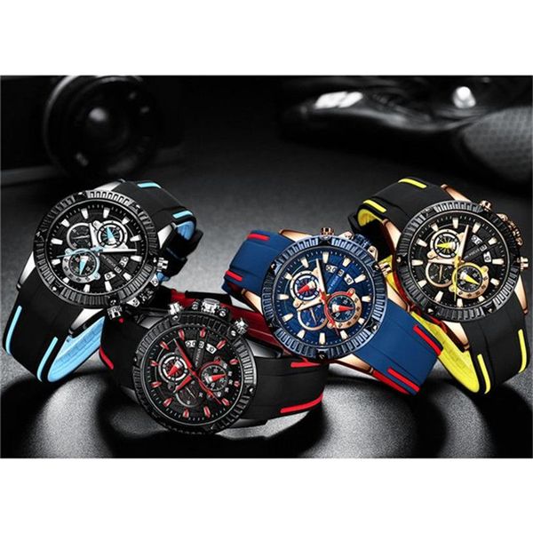 Mini Focus oem – montre-bracelet pour hommes, bracelet en silicone personnalisé, avec mouvement japonais, 261N