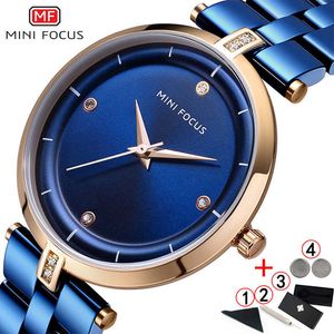 Mini focus vrouwen kijken beroemde luxe merken mode blauwe minimalistische dames polshorloges waterdichte vrouwelijke horloge voor vrouwen 210527