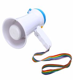 Mini -opvouwbare megaphone 5w handheld microfoon hoorn stieren luidsprekerversterker stierhorn duurzame tools voor guider leraar5324493