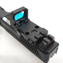 Mini vouwklaap omhoog rood stip zicht holografische reflex RMR -zicht voor glocks pistool scopes mos 20 mm spoorbevestiging
