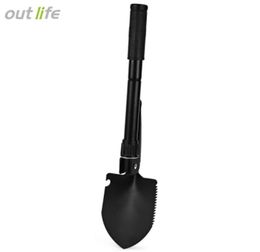 Mini pliage de la pelle survie Spade enracineuse outil multifonctionnel avec une pochette de transport pour la randonnée en camping aventure NB267U3069547