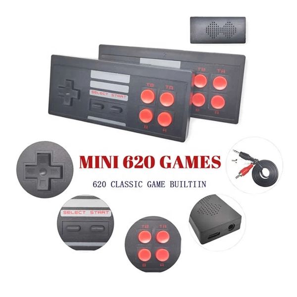 Mini lecteur de jeu U Box pour SFC 620 Classic Gaming Retro Family TV Console de jeux vidéo avec 2,4 G Double manette de jeu sans fil portable Extreme Play