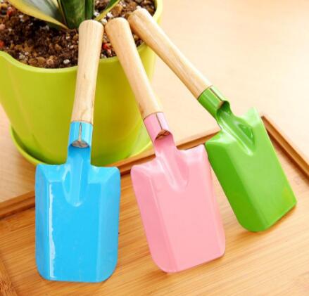 Mini Gardening Shovel Färgglada Metall Små Skovel Garden Spade Hårdvara Verktyg Digging Garden Tools Kids Spade Verktyg