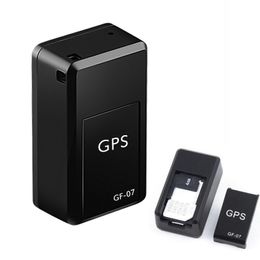 Mini GF-07 GPS Larga modo de reposo dispositivo localizador magnético SOS, grabadora de voz para vehículo, sistema localizador de personas, 304m