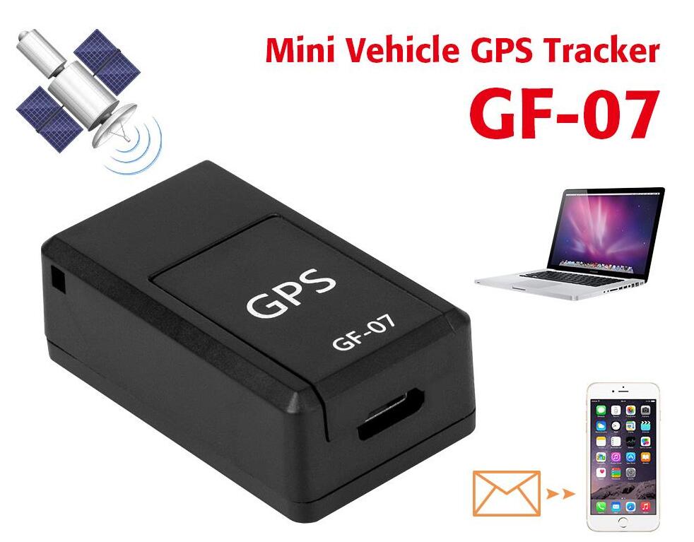 Mini GF-07 Magnetisk GPS Anti-Lost Alarm Tracker Bil Locator Inspelning Spårningsenhet för Pet Dog Barnplats Trackers