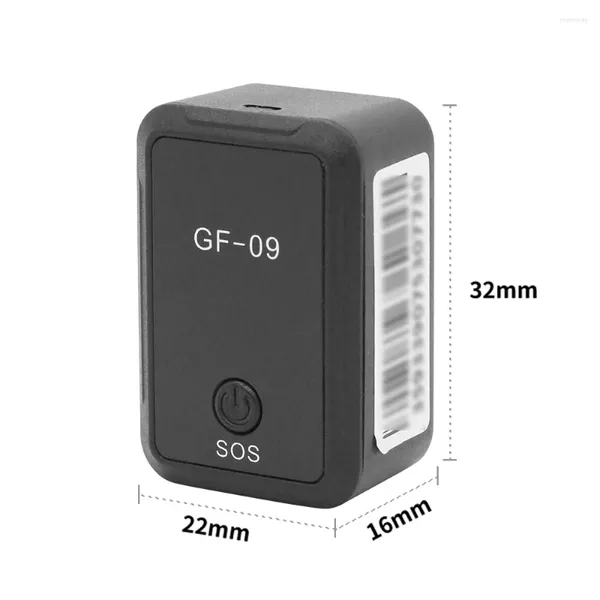 Mini GF09 GPS Car Tracker en temps réel Tracking Antift Locator Locator Strong Magnetic Mount Sim Positionneur de message
