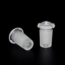 Mini adaptateur en verre, 10mm femelle à 14mm mâle, 14mm femelle à 18mm mâle, deux styles de plate-forme pétrolière en verre à bouche forgée