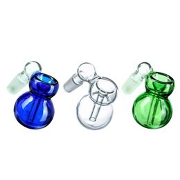 Mini collecteur de cendres en verre bols fumant cendrier glisse adaptateur commun attrape collecteur de cendres 14mm 19mm mâle pour bongs narguilé conduite d'eau