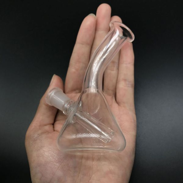 Mini-Glasbecher-Bongs mit 10-mm-Innengewinde. Günstige 4,0-Zoll-Glasbong-Glasöl-Rigs-Wasserpfeifen