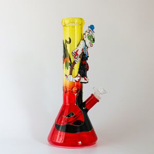 Mini Glas Bong Beker Base Hand-Painted Artwork High Borosilicate Water Pipes