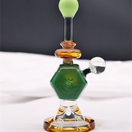 Mini -glazen Bong Hookahs Water Pijpen Kleurrijke Bongs Heady Pipe Dab Rigs Kleine Bubbler Beaker Recycle Oil Rig