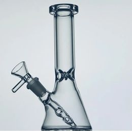 Mini Bongs de vidrio Cachimbas Espiral Reciclador Dab Plataformas petroleras Tubería de agua 10 mm Junta Bong de agua con Banger y manguera