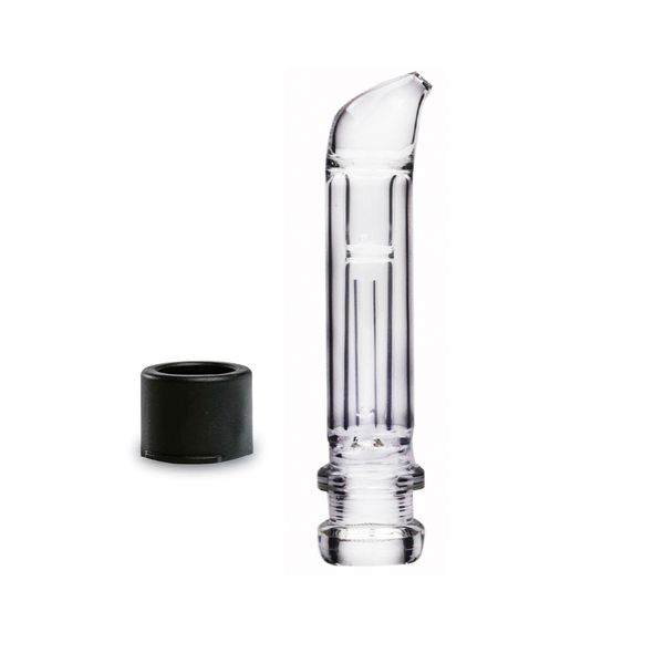 Mini burbujeador de vidrio con boquilla curvada, pipa de agua Bong para Storz bickel mighty mighty+