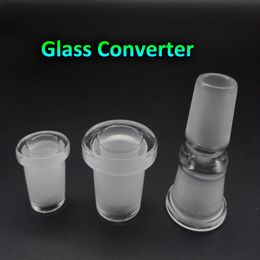 Mini convertidor de vidrio Juntas macho hembra de 10 mm a 14 mm, 14 mm a 14 mm, 14 mm a 18 mm para plataformas petroleras Bongs de vidrio Dab Rigs