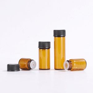 Mini bouteille d'huile essentielle en verre 1 ml 2 ml 3 ml 5 ml flacon de sérum d'échantillon Cgdoc