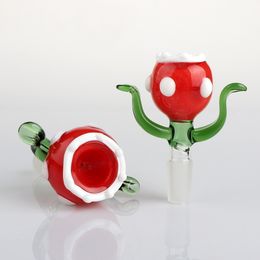 Nouveau US Couleur Cannibal Fleur 14mm 18mm Mâle Bols En Verre Pour Tabac Bong Bol Pièce En Verre Eau Bongs Dab Huile Rigs Pipes