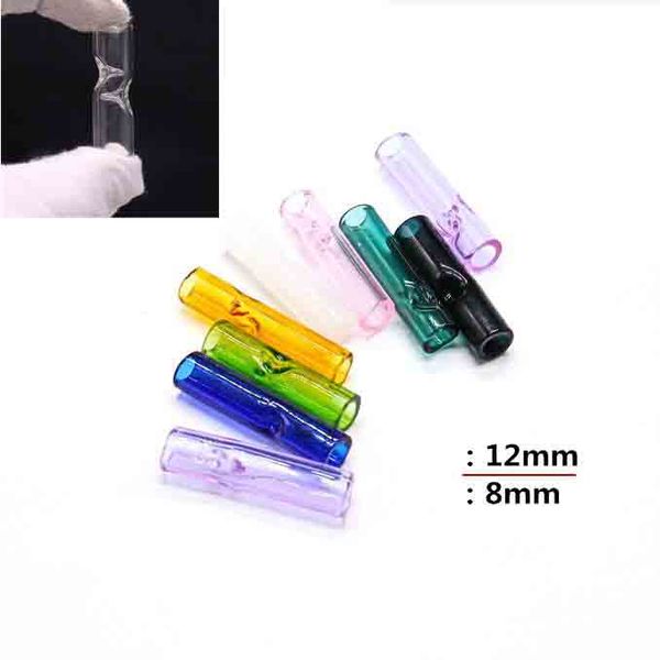 Mini puntas de filtro de vidrio boquilla redonda accesorios para fumar 35 mm para hierba seca soporte de cigarrillo grues
