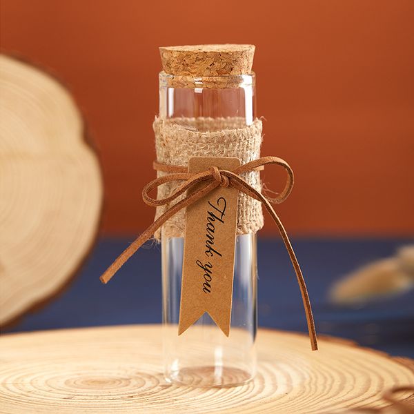 Mini Glass Wish Bottle, décoration suspendue, pièce maîtresse de mariage, pot de faveurs, cadeaux pour invités, 10 pcs, 20pcs