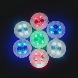 Mini Glow LED Coaster Mats Pads Clignotant Créatif Lumineux Ampoule Bouteille Tasse Autocollant Mat Light Up Pour Club Bar Home Party Décoration E0706