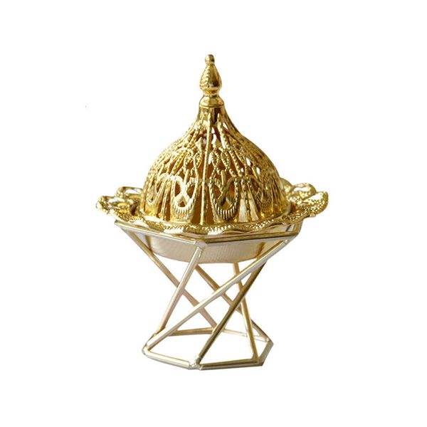Mini Gold Metal Encens Burner Vente chaude Simple Moyen-Orient Arabe Personnalité Arabe Brandeur Encens Decoration Table