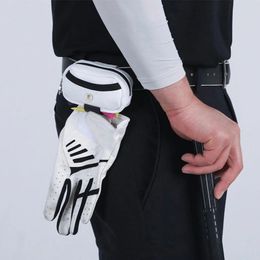 Mini Golf Ball Sac Tee Holder Pouche de rangement portable Skull Zip Handbag Waist 240425