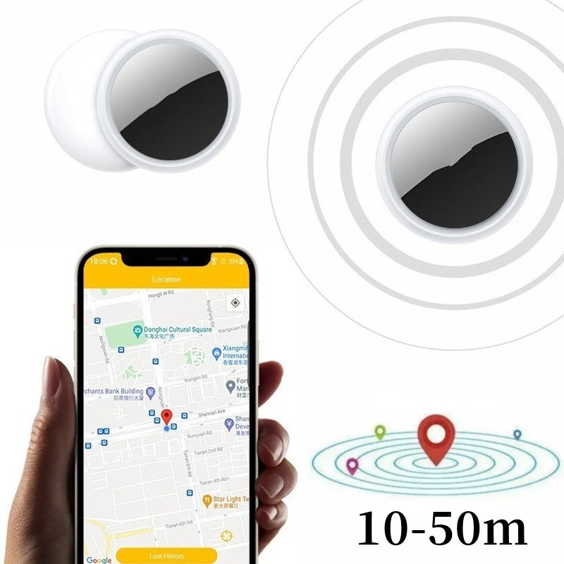 Mini GPS Tracker Bluetooth 4.0 GPS Locator Anti-Lost Device Mobiltelefonnyckel PET Kids Finder för iOS/Android Car GPS Tracker