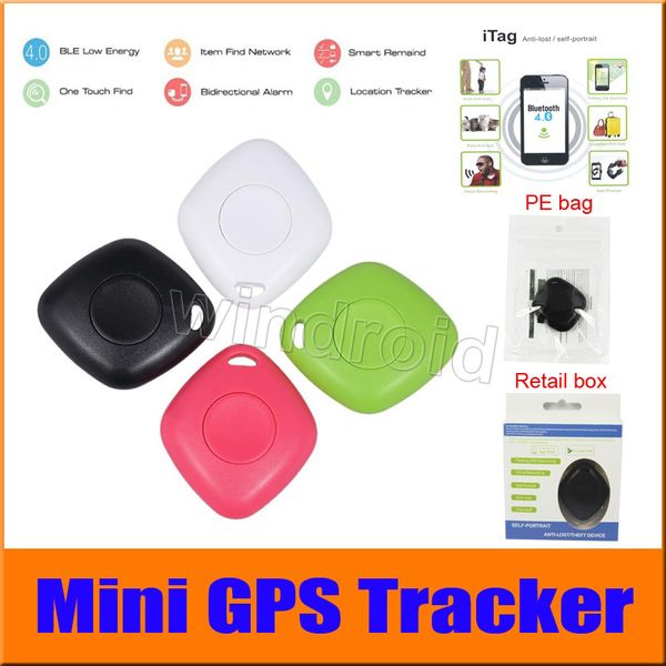 Mini GPS Tracker Smart Wireless Bluetooth Alarme anti-perte Trackers iTag Key Finder Locator Télécommande Obturateur Pour smartphone moins cher