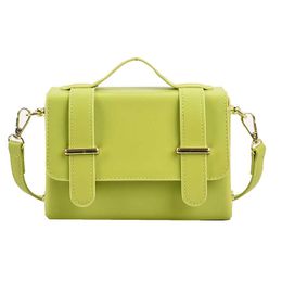 Mini Green Leather Crossbody Sac pour femmes 2024 Spring Summer Tendy Ladies Fashion Handbag Designer Dames Messenger Sac