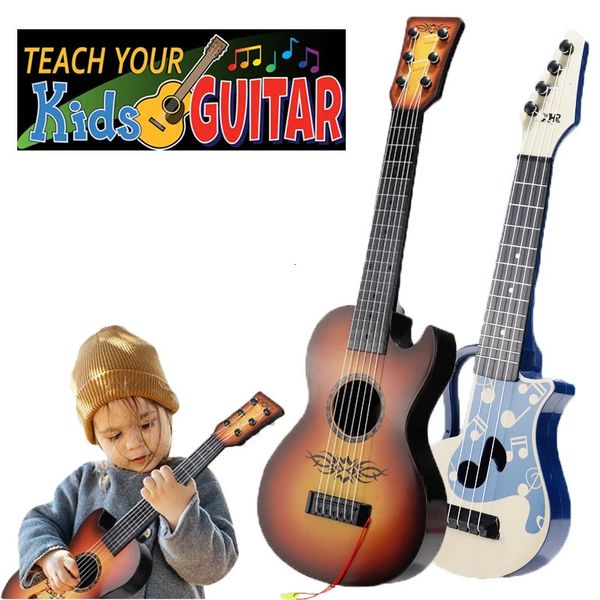 Mini guitare 4 cordes, ukulélé classique, jouet, Instruments de musique pour enfants débutants, jouets d'éducation précoce, cadeau 240124