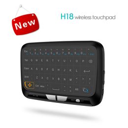 Mini H18 Multifunctioneel draadloos toetsenbord 2.4 G Draagbaar toetsenbord met Touchpad Muis voor Windows Android Smart TV Linux Windows Mac