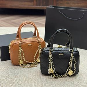 Mini Handheld Leuke Vrouwen Tote Bag Echt Leer Diamant Rooster Gewatteerd Luxe Handtas Crossbody Designer Tas Kofferbak Outdoor Reizen Portemonnee Heuptasje Koffer