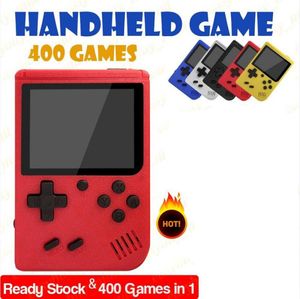 Mini consola de juegos portátil Retro portátil puede almacenar 400 en 1 juegos 8 bits 2,7 pulgadas colorido LCD Cradle Stock