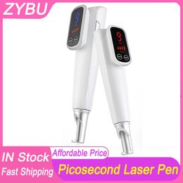 Mini handheld Red Laser Light Picosecond Plasma Pen Behandeling Tatoeage Verwijdering Defect Defect Skinhead Skinverzorging Schoonheidsgereedschap Litteken Mol Mol sproetjes Verwijdering Dark Spot Remover