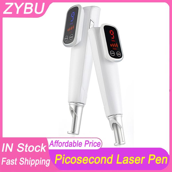 Mini Handheld Red Laser Light Picosegundo Plasma Pen Tratamiento Eliminación de tatuajes Defecto Espinilla Cuidado de la piel Herramienta de belleza Cicatriz Mole Eliminación de pecas Removedor de manchas oscuras